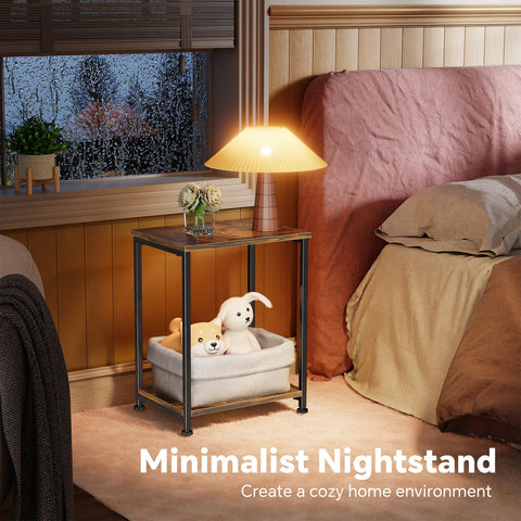 Simple Trending end table provides a stable laptop surface for cozy work