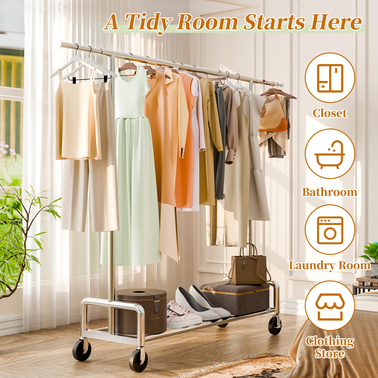Simple Trending rack in a store setting demonstrates robust loading capacity for displays.