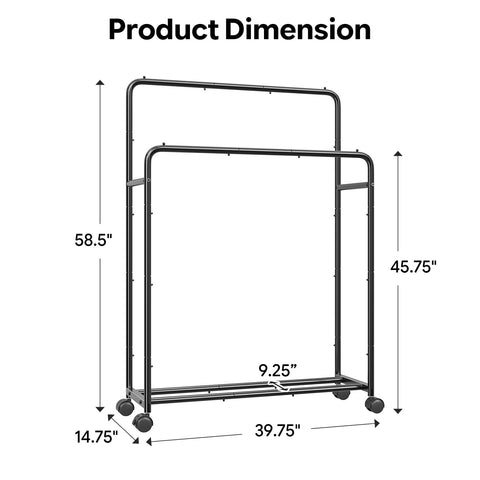 Simple Trending heavy-duty steel frame supports umbrellas, scarves, and towels.