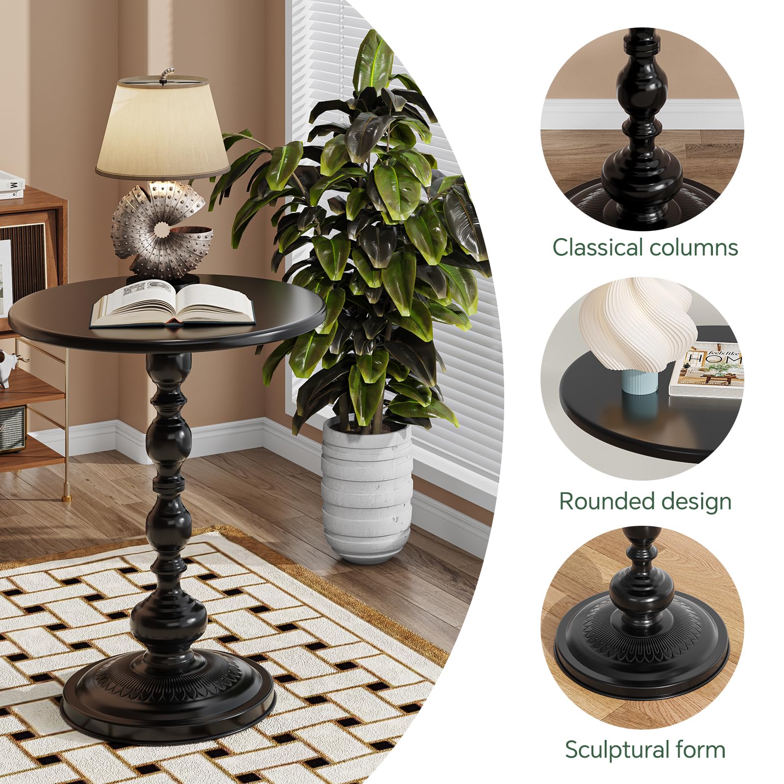 Simple Trending multipurpose table suits coffee, drinks, magazines, or plants.