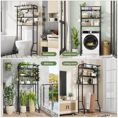 Simple Trending over-the-toilet cabinet right view highlights sturdy frame and tidy storage.