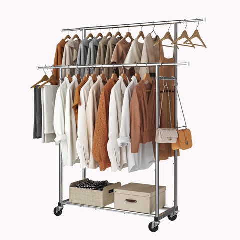 Simple Trending rolling clothes organizer on wheels for easy movement across rooms