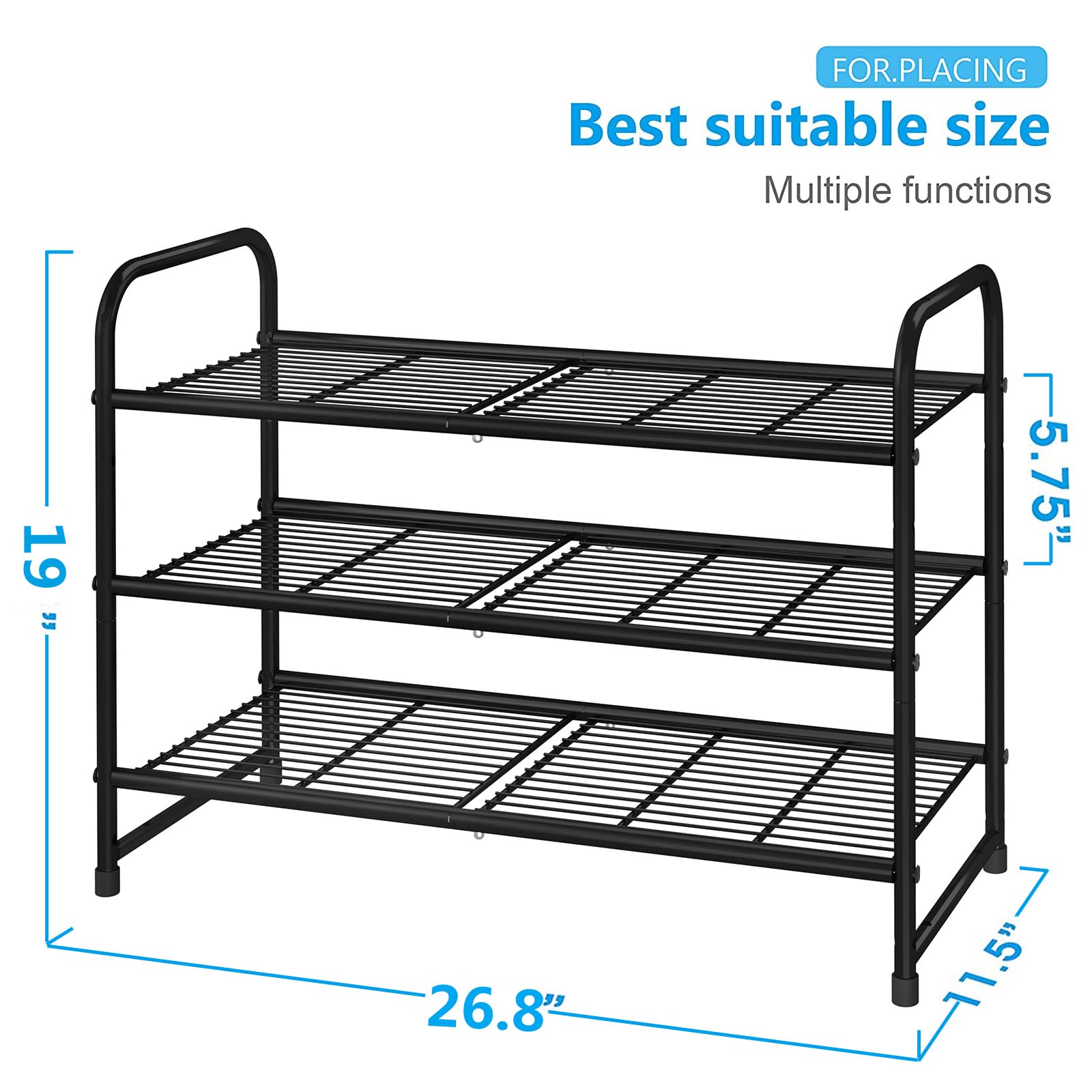 Simple Trending closet organizer helps boots and sneakers stay neat.
