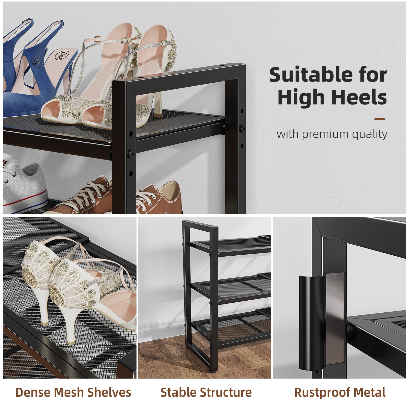 Simple Trending heavy-duty tubes support up to 30 pounds per tier.