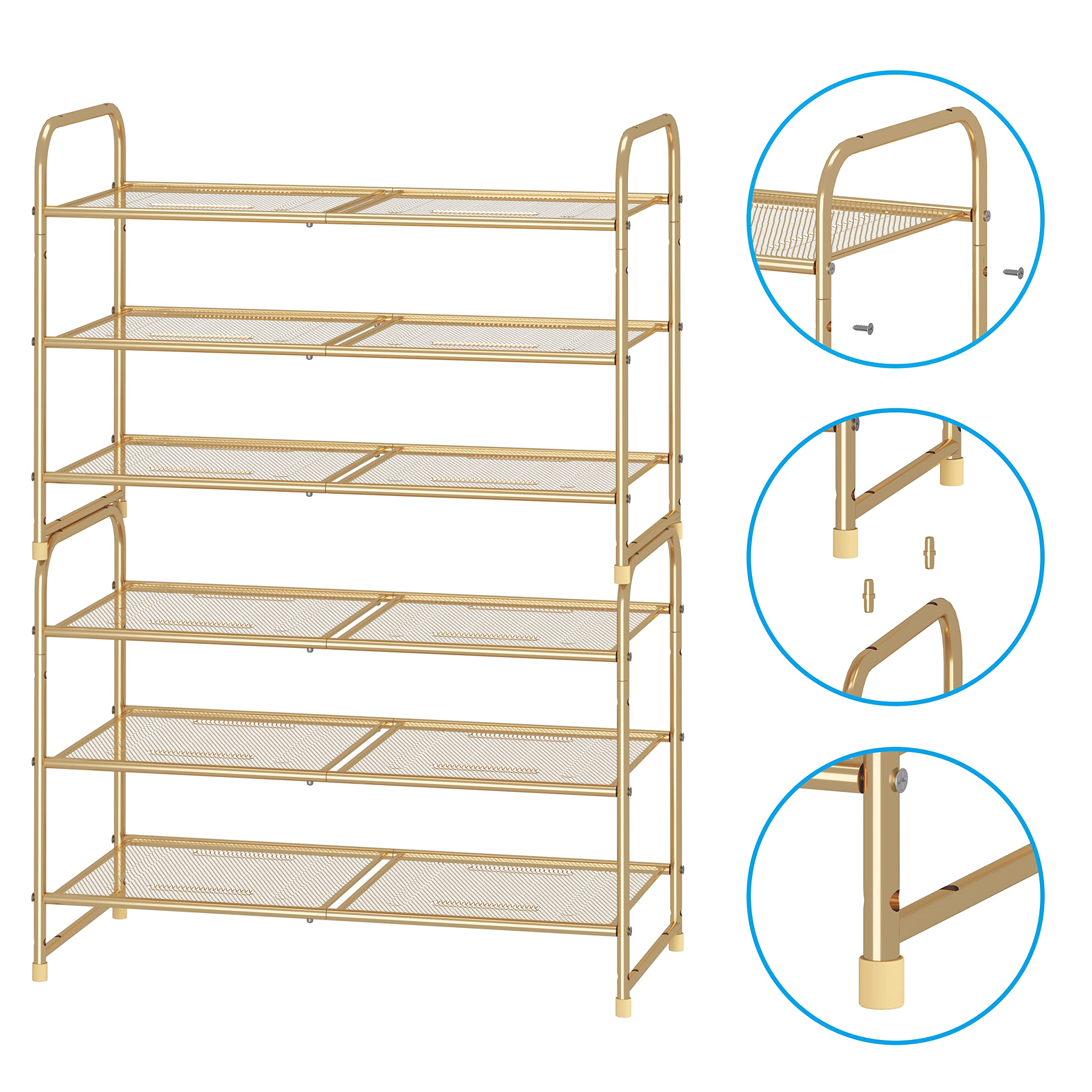 Simple Trending stackable connector detail demonstrates expandability and modular design.