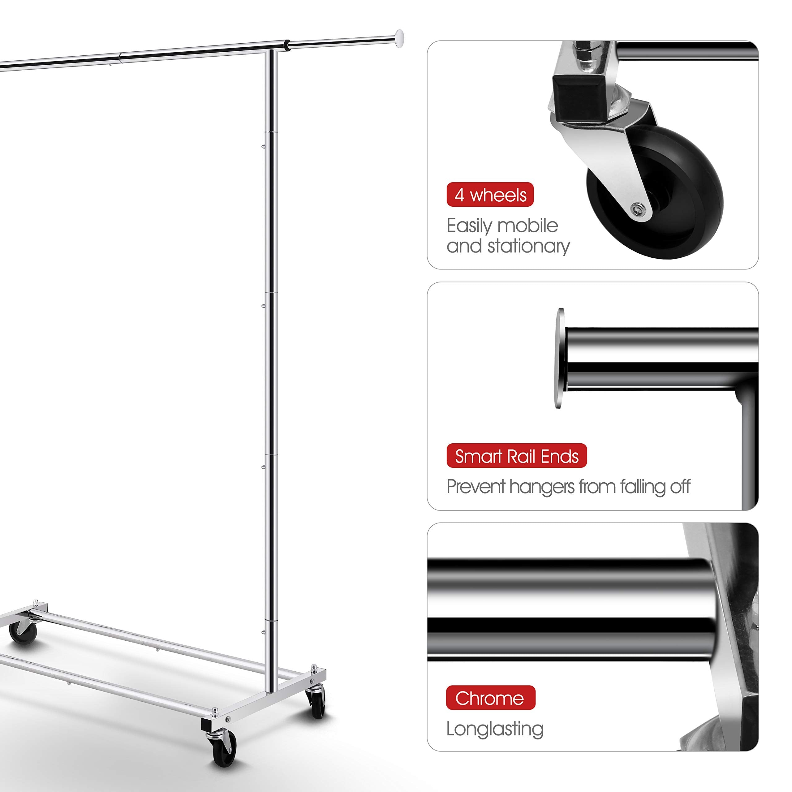 Simple Trending rack in dorm room setup for compact storage.
