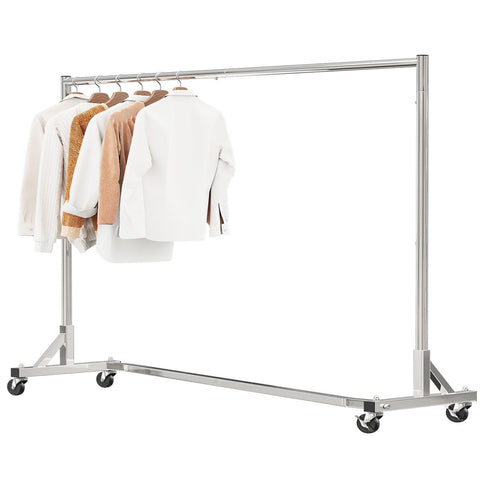 Simple Trending Z Base rack chrome finish with ample coat hanging space
