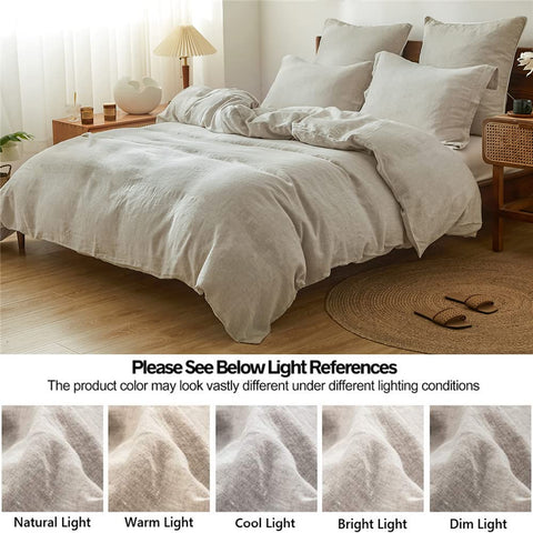 Simple&Opulence duvet cover edge stitching for durability and neat fit