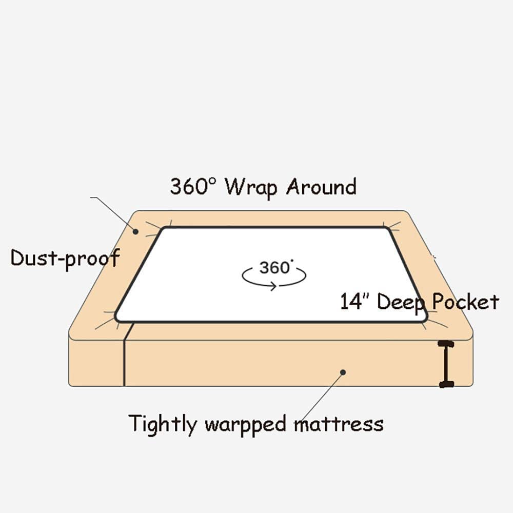 Simple&Opulence queen linen fitted sheet with natural flax tone for a cohesive look.