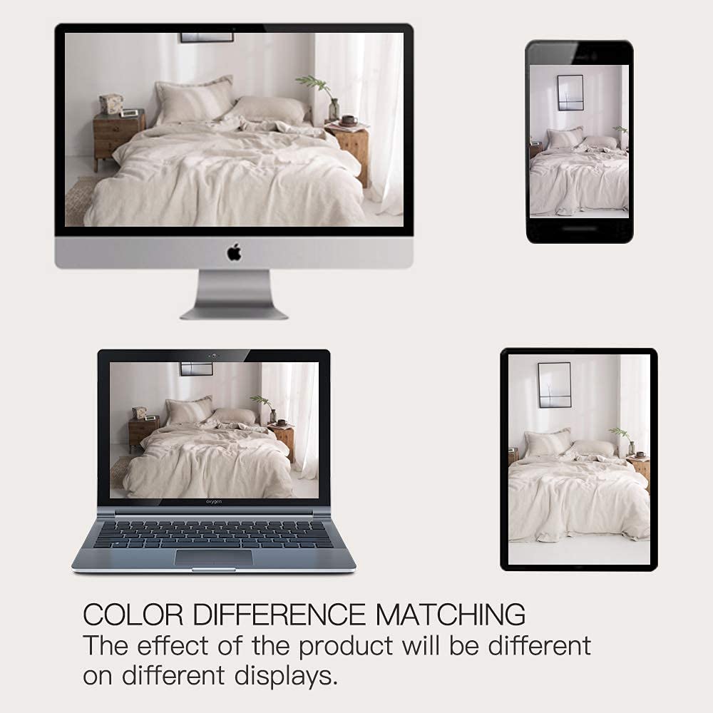 Simple&Opulence natural linen texture shows authentic wrinkled charm.