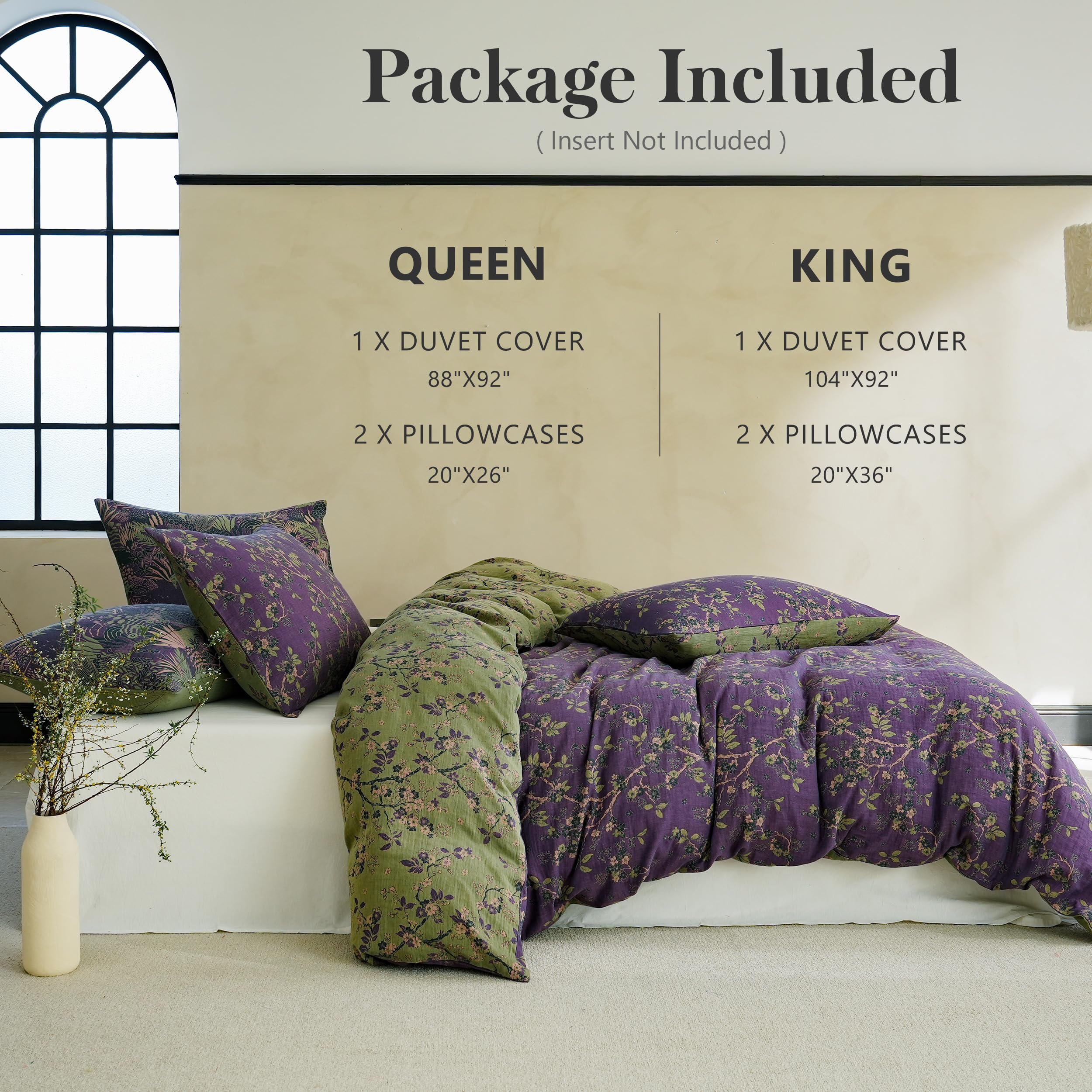 Two queen-size pillowcases from the Simple&Opulence set.