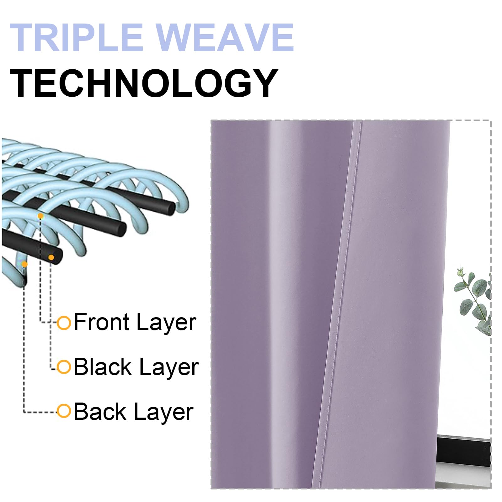 Simplebrand Ava Lilac dark shade blocks light more