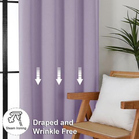 Simplebrand Ava Lilac machine-washable fabric for easy care