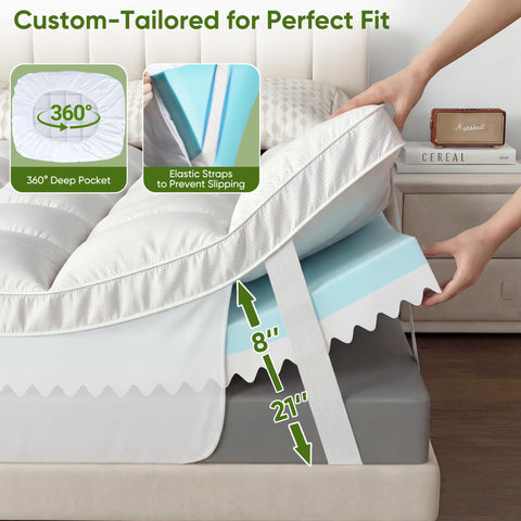 Simpledad bamboo cover delivers moisture-wicking, breathable comfort all night.