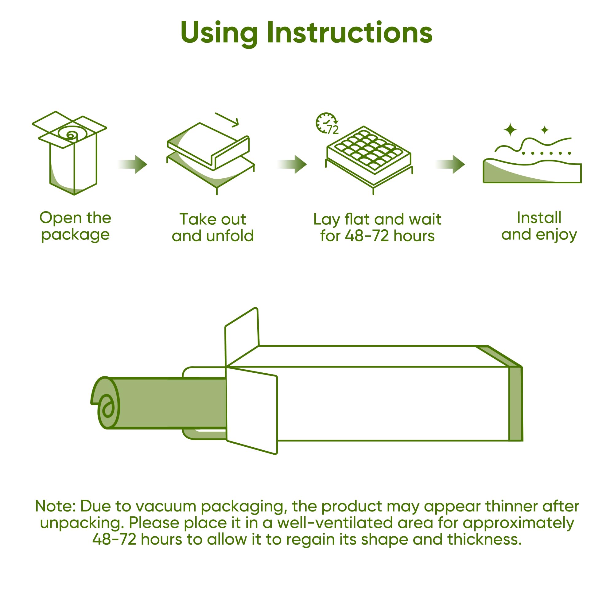 Simpledad topper fits mattresses up to 21 inches thick.