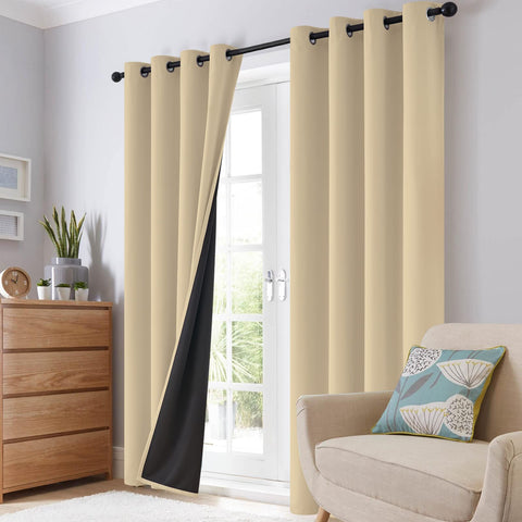SimpleHome blackout curtains help create quiet spaces in home offices