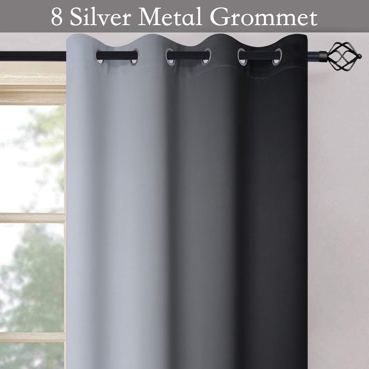 SimpleHome curtains grommet close-up illustrating durable hardware for smooth operation
