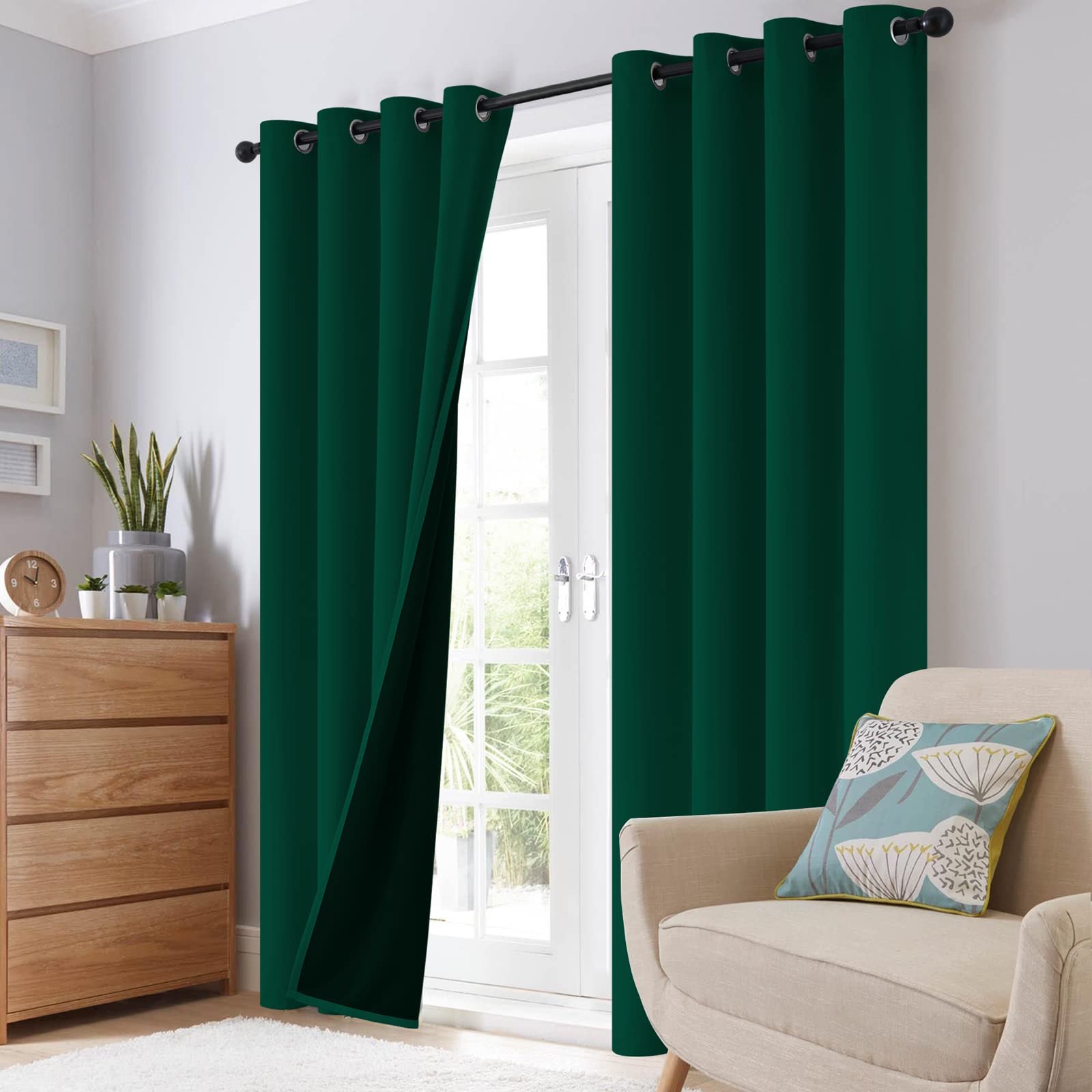 SimpleHome easy-care curtains suitable for machine wash refresh