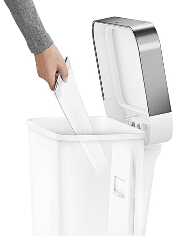 simplehuman 45l can with wide steel pedal for durable daily use