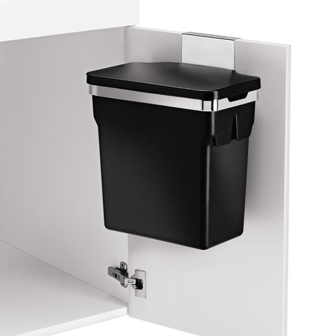 Simplehuman removable plastic bucket keeps spills contained and cabinets clean