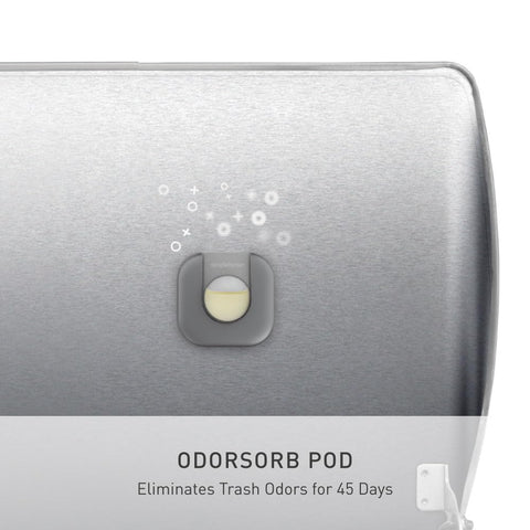 simplehuman built-in wheels let you move the 50l can with ease
