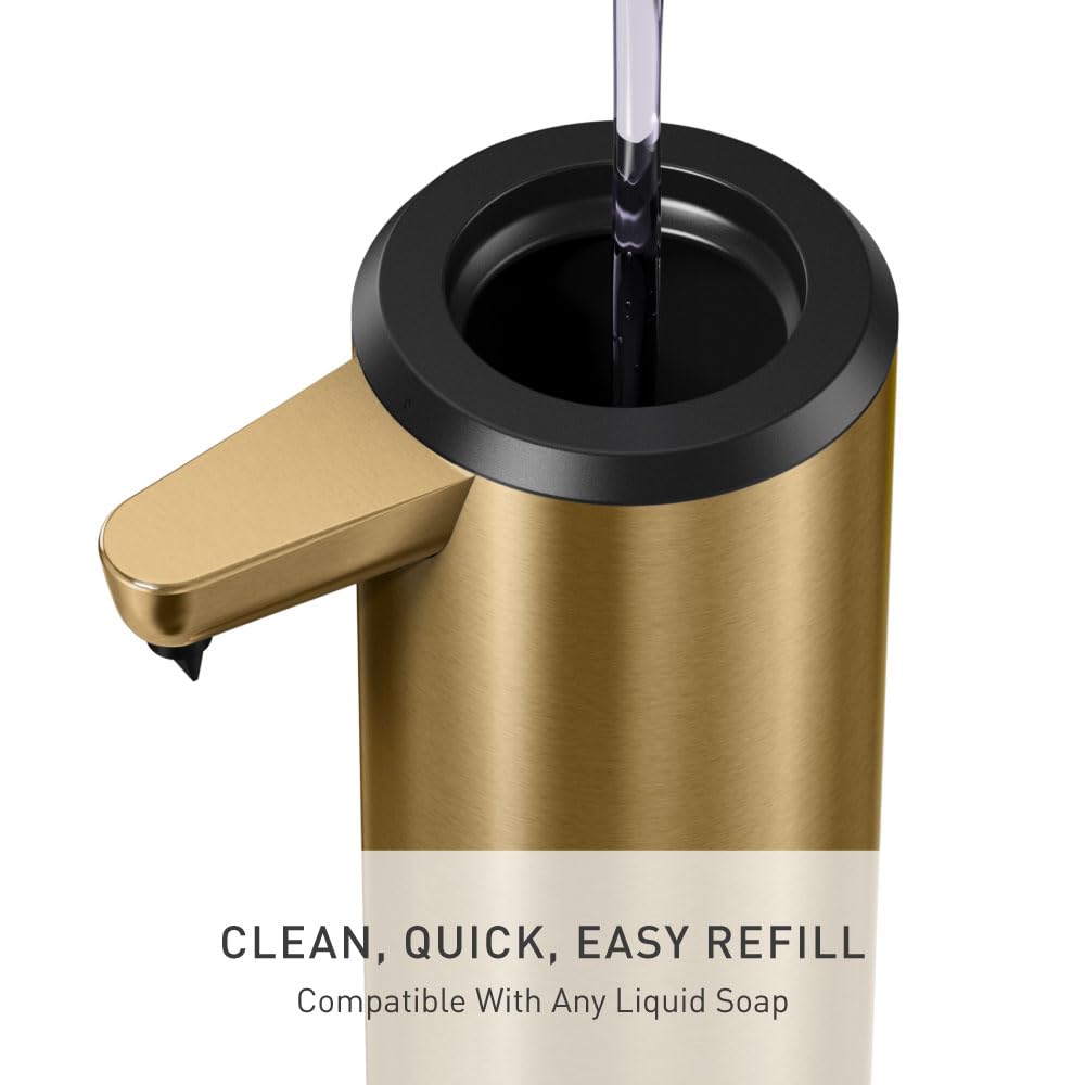 Simplehuman IP67 waterproof design enables easy cleaning under running water.
