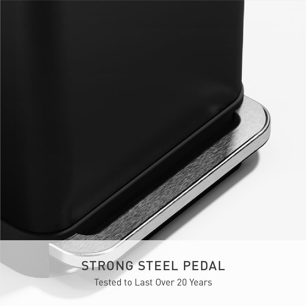 simplehuman liner pocket stores and dispenses liners for quick changes