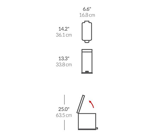 simplehuman lid with silent close reducing noise in shared bathrooms