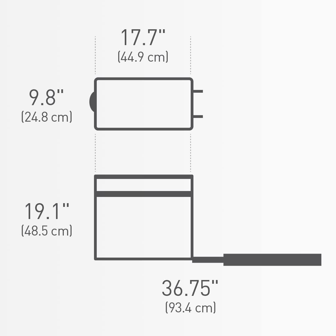 Pull-out track system on the simplehuman trash can demonstrating smooth glide and easy access