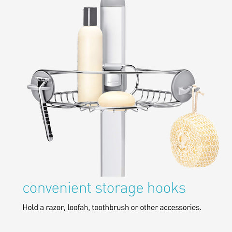 simplehuman cut-out dispensing holes for quick bottle access