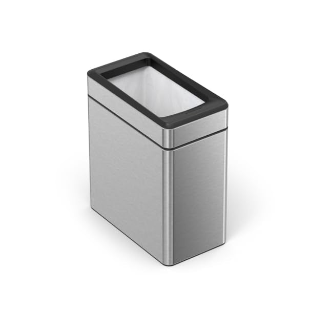 Simplehuman removable inner bucket makes bag replacement clean and easy.
