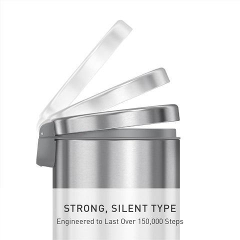 simplehuman removable inner bucket for easy trash disposal