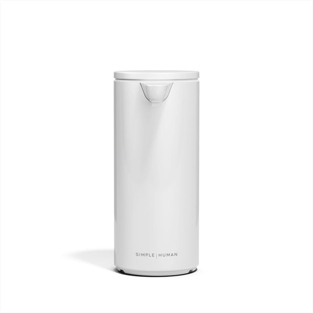 simplehuman sensor pump dispensing soap with touch-free convenience and precision