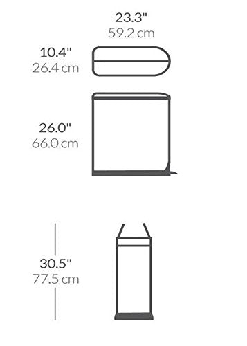 simplehuman lid shox provides smooth, quiet lid closure