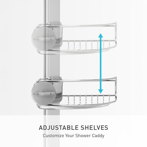 simplehuman stainless steel finish resists corrosion in humid bathrooms