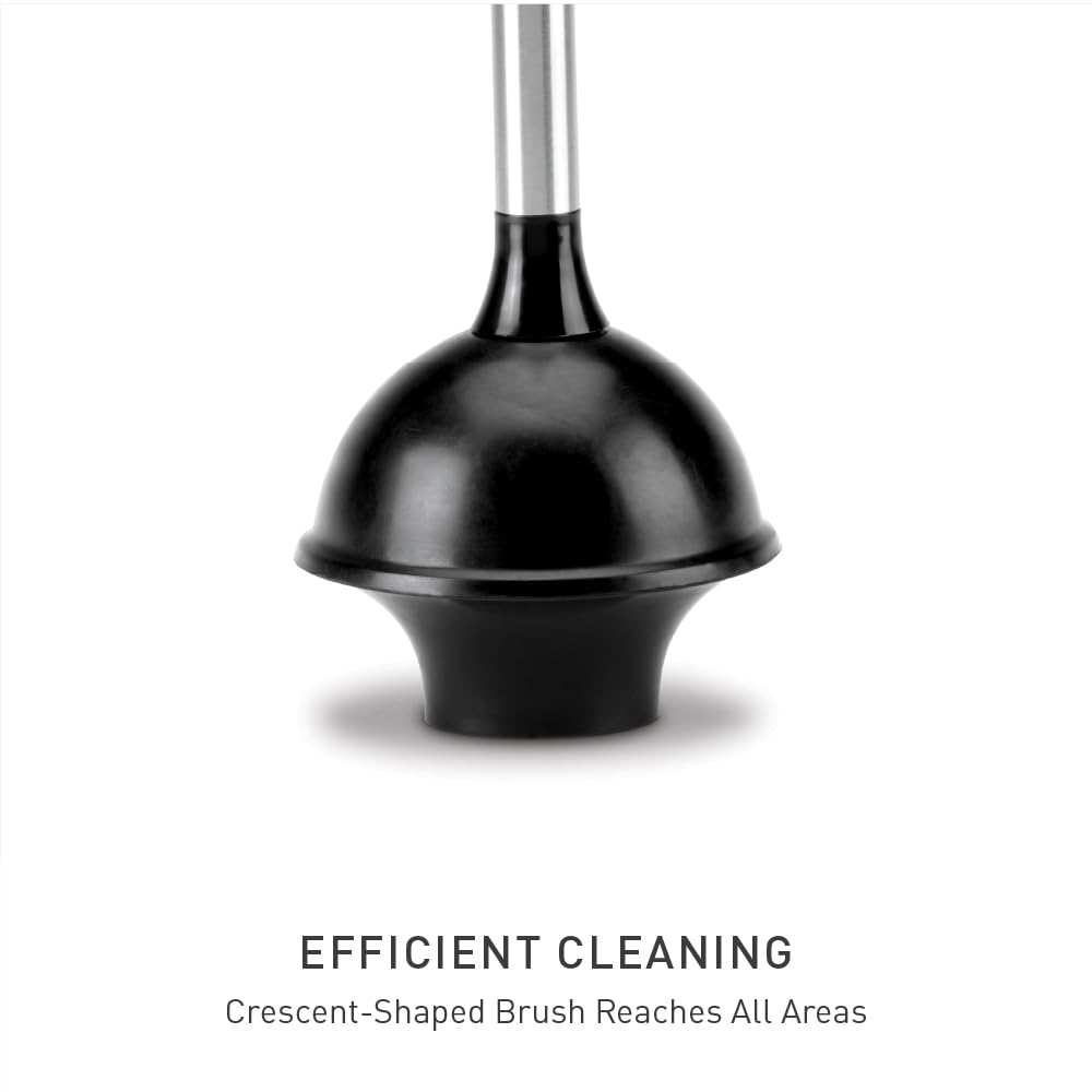 simplehuman stainless steel rod stands up to vigorous daily use.