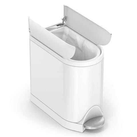 simplehuman strong steel pedal endures years of bathroom use