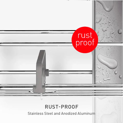 simplehuman washcloth hanger and small-item holder keeps essentials organized and accessible