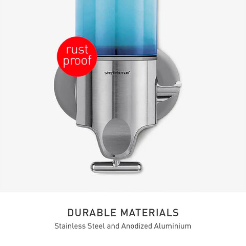 Wide opening refills quickly, reducing spills during soap changes.