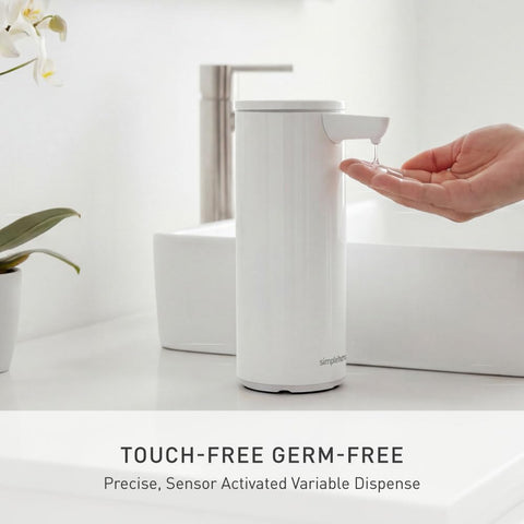 simplehuman wide refill opening for fast, mess-free refills
