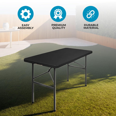 SIMPLI-MAGIC 4ft table ready for indoors or outdoors events