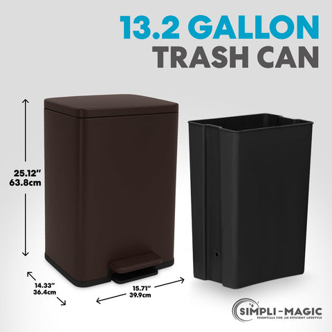 Simpli-Magic 50L foot-pedal activation keeps hands free and clean.
