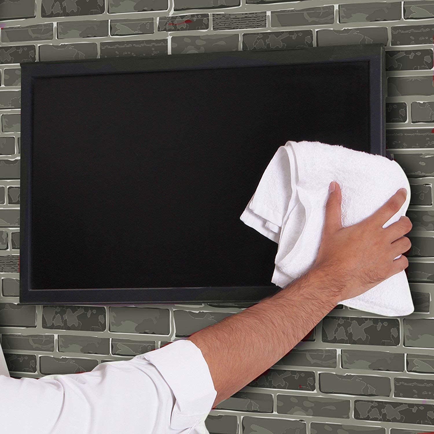 SIMPLI-MAGIC 79251 cotton towels may shed light lint; easy-care reminder