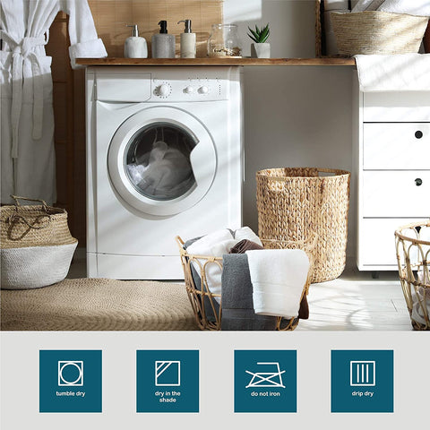 SIMPLI-MAGIC bath towel double-stitched edges extend durability and longevity