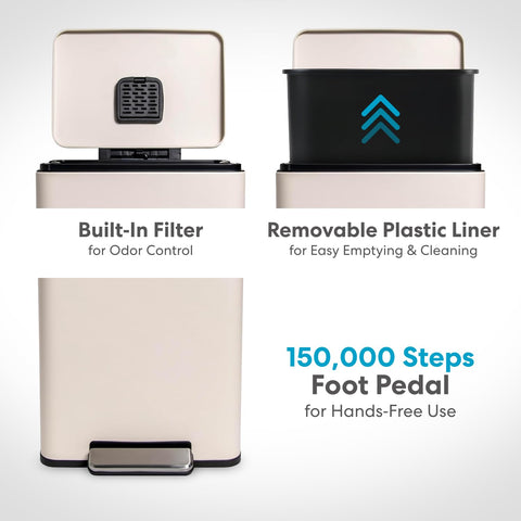 Simpli-Magic built-in odor filter helps keep nearby air fresher.