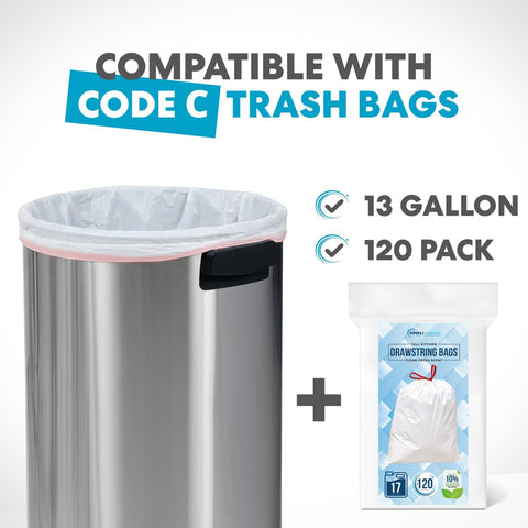 SIMPLI-MAGIC code C compatibility supports easy bag lining.