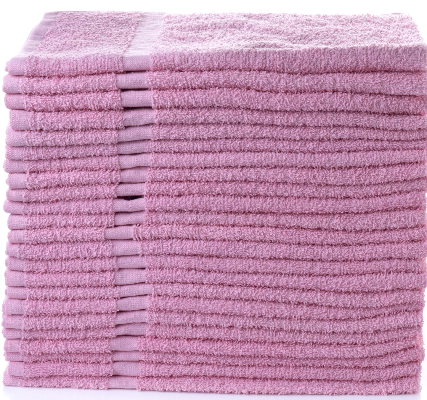 SIMPLI-MAGIC pink cotton hand towels offering plush softness and quick absorbency.