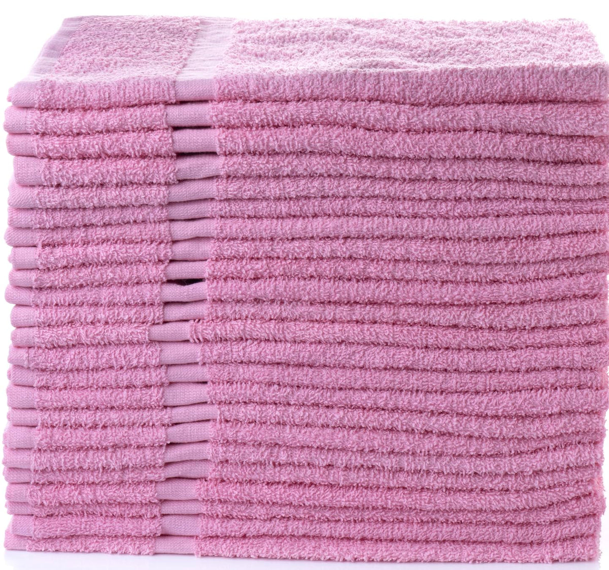 SIMPLI-MAGIC pink cotton hand towels offering plush softness and quick absorbency.