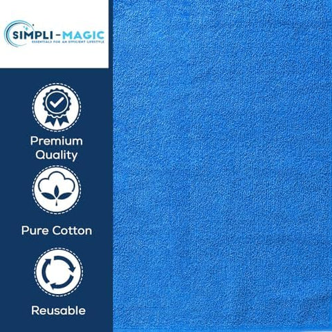 Blue SIMPLI-MAGIC hand towel 16x27, quick-drying for daily routines