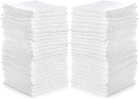 Simpli-Magic cotton washcloths 40-pack 12x12 inches, soft and absorbent for daily cleansing